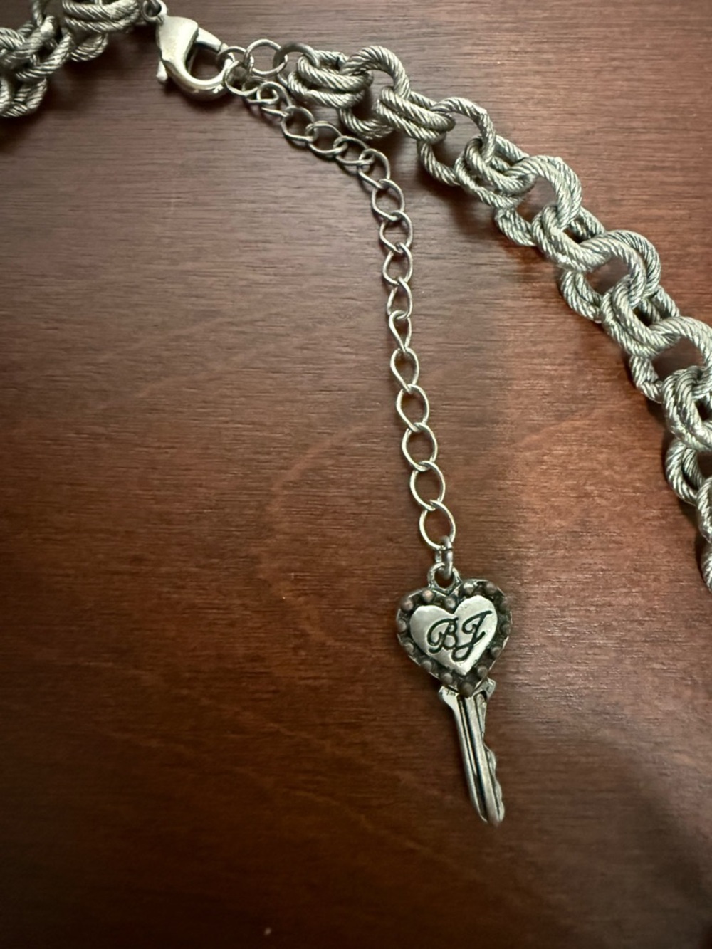 Betsey Johnson Crystal Heart Statement Necklace - Picture 2 of 3
